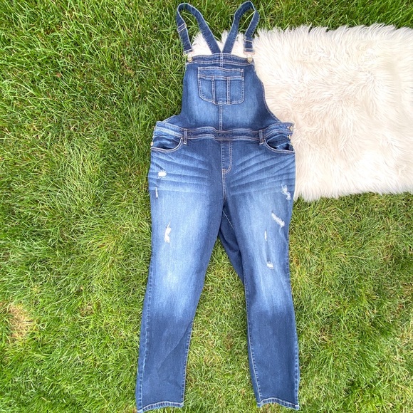 torrid Pants - Torrid EUC distressed overalls 22